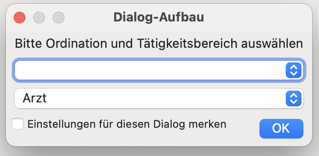 Dialogaufbau
