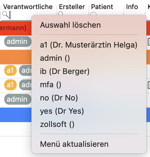 tomedo handbuch aufgabenverwaltung uebersicht spaltenfilter oesterreich