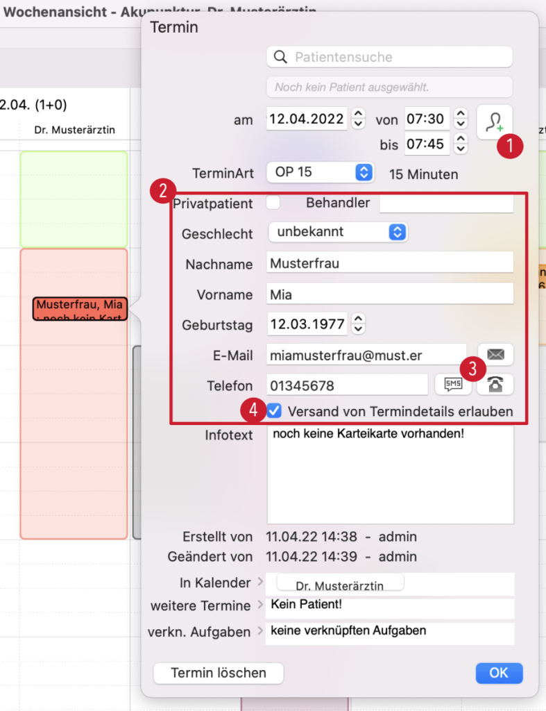 tomedo handbuch kalender neupatient anlegen oesterreich