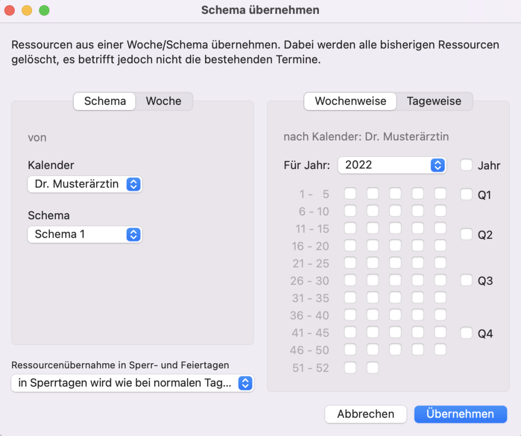 tomedo handbuch kalender schema wochenweise oesterreich