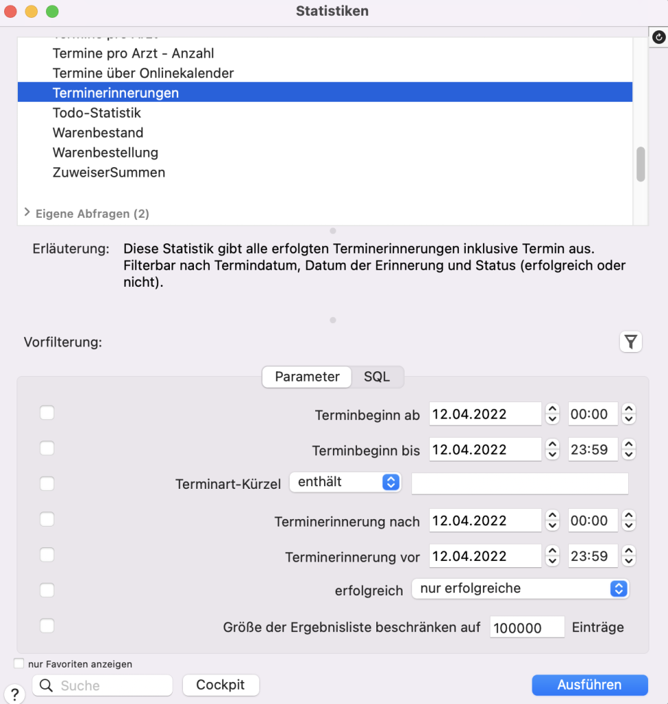 tomedo handbuch kalender terminerinnerungsstatistik oesterreich