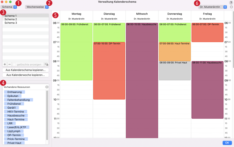 tomedo handbuch kalender verwaltung schema oesterreich