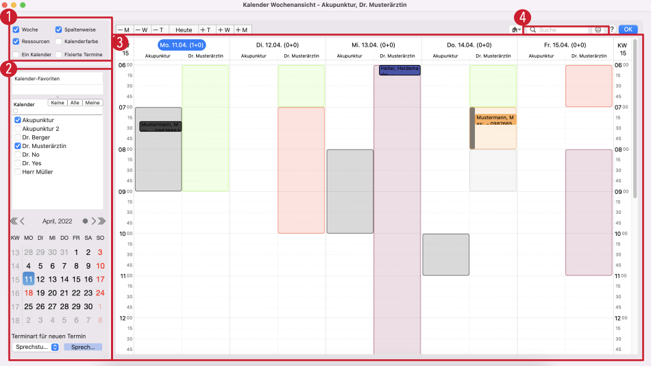 tomedo handbuch kalender wochenansicht benutzen oesterreich 2