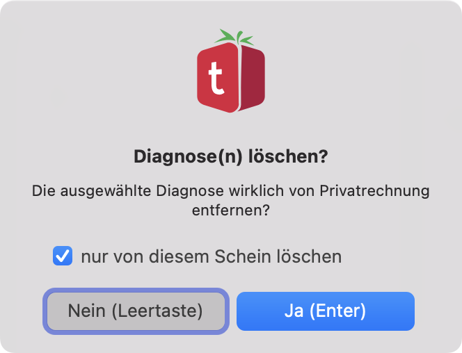 tomedo handbuch oeaterreich kartei medizinische dokumentation diagnose loeschen