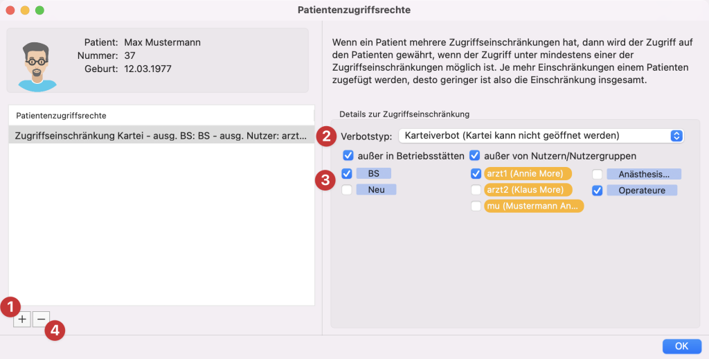 tomedo handbuch oesterreich arbeitsplatzeinstellungen patientenzugriffsrechte 1