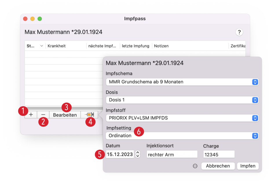 tomedo handbuch oesterreich elektronische dokumentation impfpass impfen