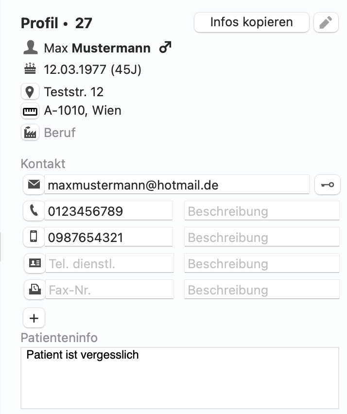 tomedo handbuch patientendetails stamminformationen 1 oesterreich 1