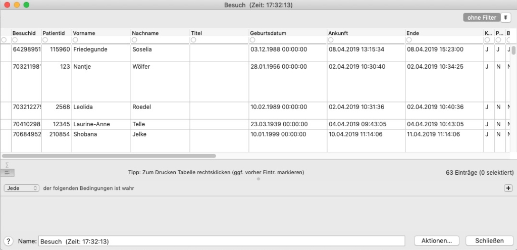 tomedo handbuch statistiken ergebniss