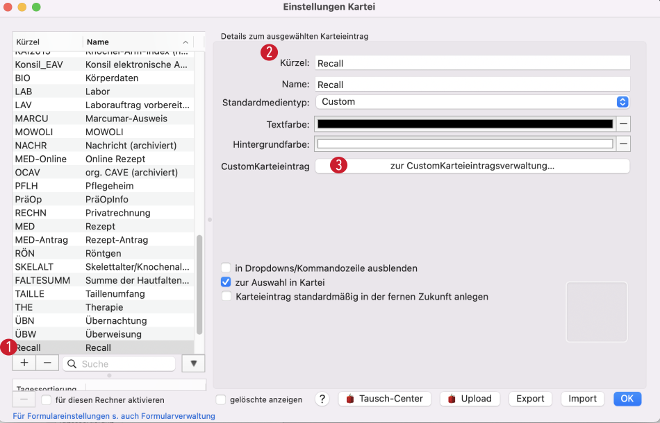 tomedo handbuch oesterreich tipps und tricks vorgefilterte einstellungen kartei 1 oesterreich