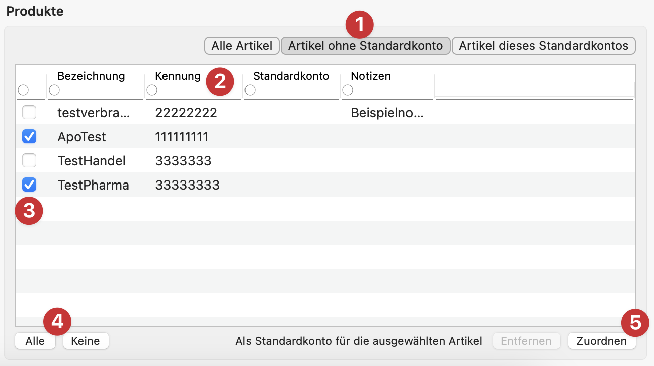 tomedo handbuch oesterreich warenwirtschaft haendlerkonten produkte ohne standardkonto