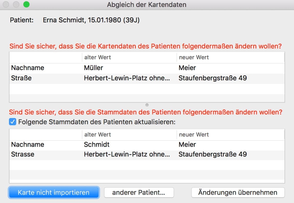 tomedo handbuch patientendetails abgleich der kartendaten