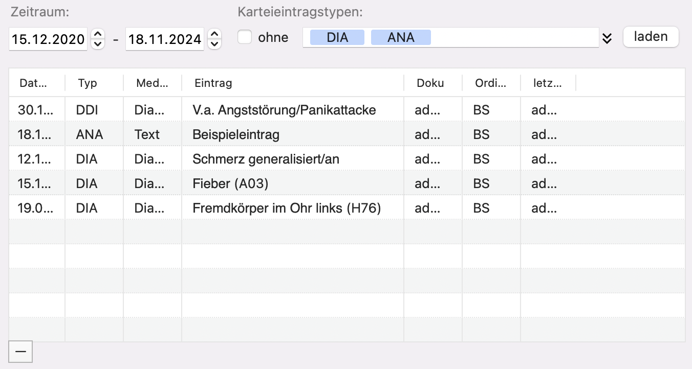 tomedo handbuch oesterreich kartei karteiexport mit auswahl beispiel