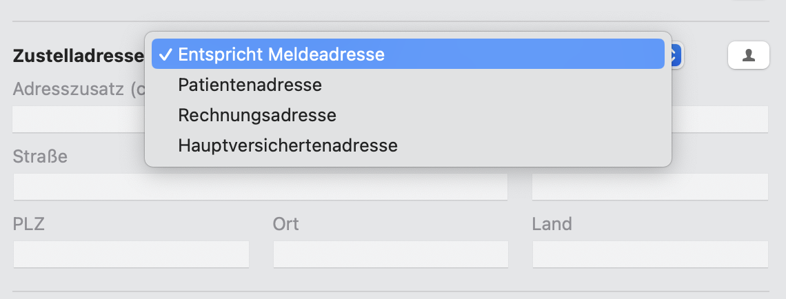 DMP Zustelladresse